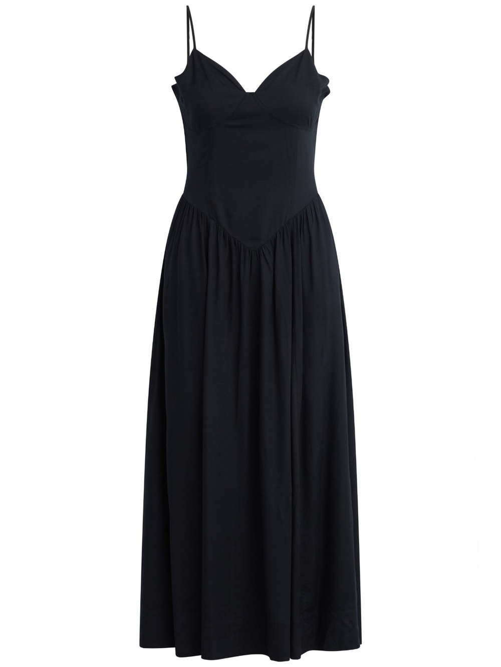 Patrons of Peace Liberty Black Midi Dress Halter Lace Up Boho Chic
